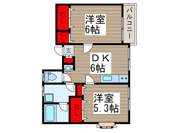 クレスト清瀬の物件間取画像